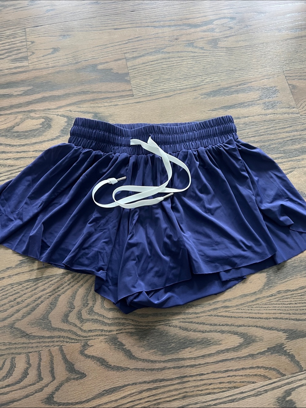 Katie J-NYC-Junior Girls-Navy Active Skort Shorts with Drawstring